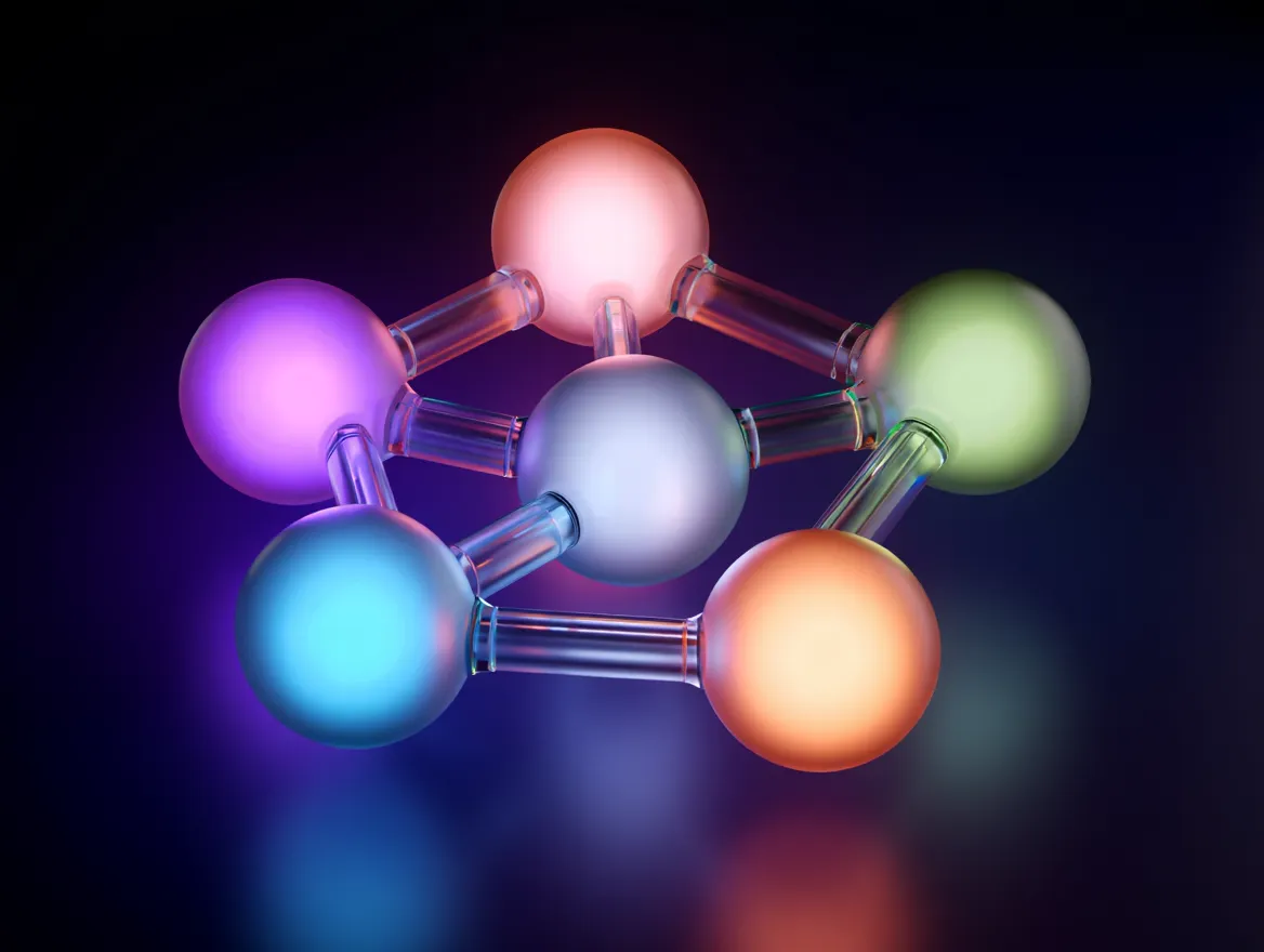 Diagram showing the network of essential microelements including magnesium, zinc, iron, selenium, potassium, and calcium with their interconnections