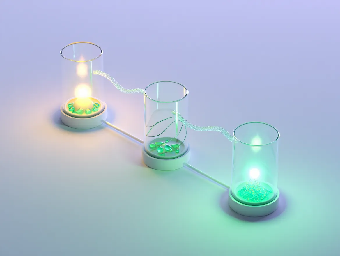 Flow diagram illustrating the three-stage pathway from stress through depletion to gradual restoration of microelement levels